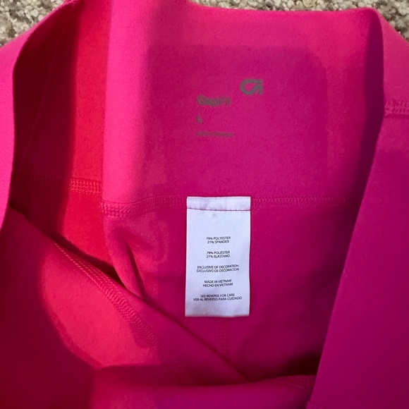 HOT PINK, leggings, size large - Picture 2 of 2